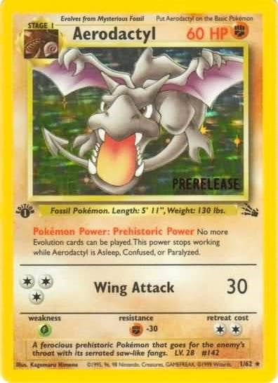 Image for Aerodactyl (Prerelease) (01/62) - Pokemon