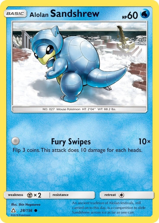 Image for Alolan Sandshrew (28/156) - Pokemon