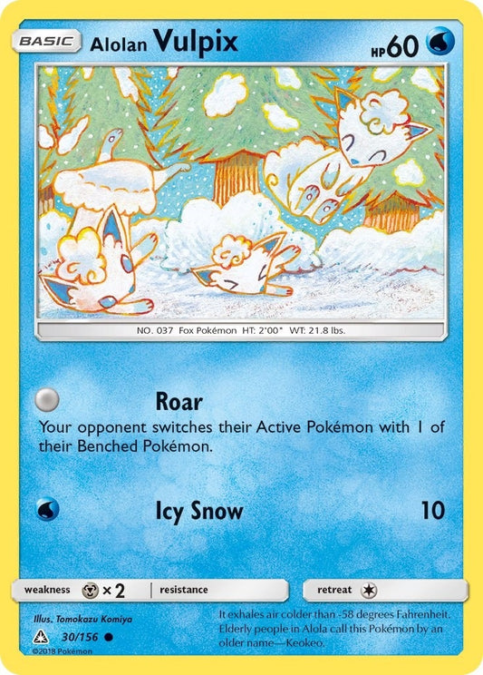 Image for Alolan Vulpix (30/156) - Pokemon