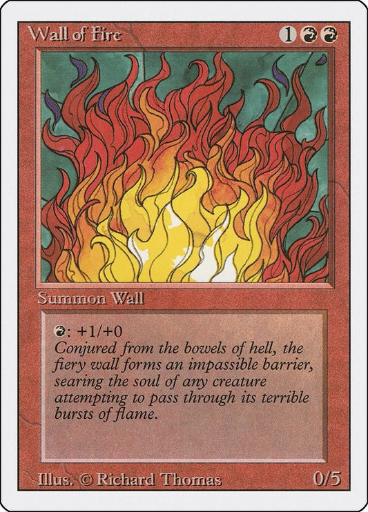 Image for Wall of Fire - Magic: The Gathering