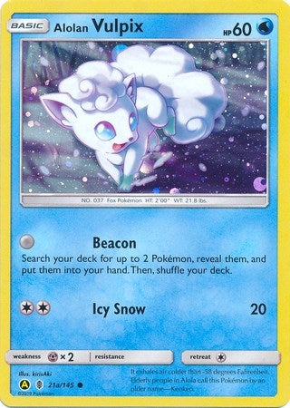 Image for Alolan Vulpix - 21a/145 (021a/145) - Pokemon