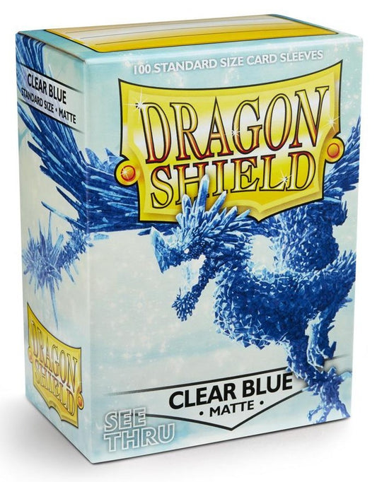 Image for Dragon Shield Matte Sleeves - Clear/Blue (100-Pack) - Card Sleeves