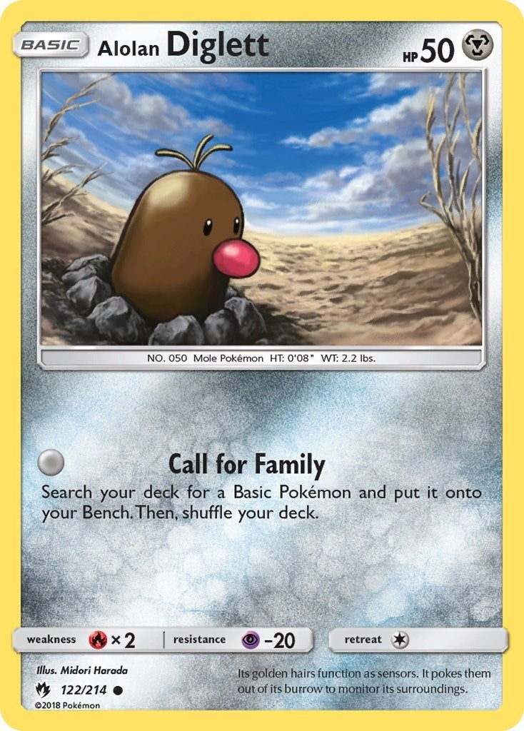 Image for Alolan Diglett (122/214) - Pokemon