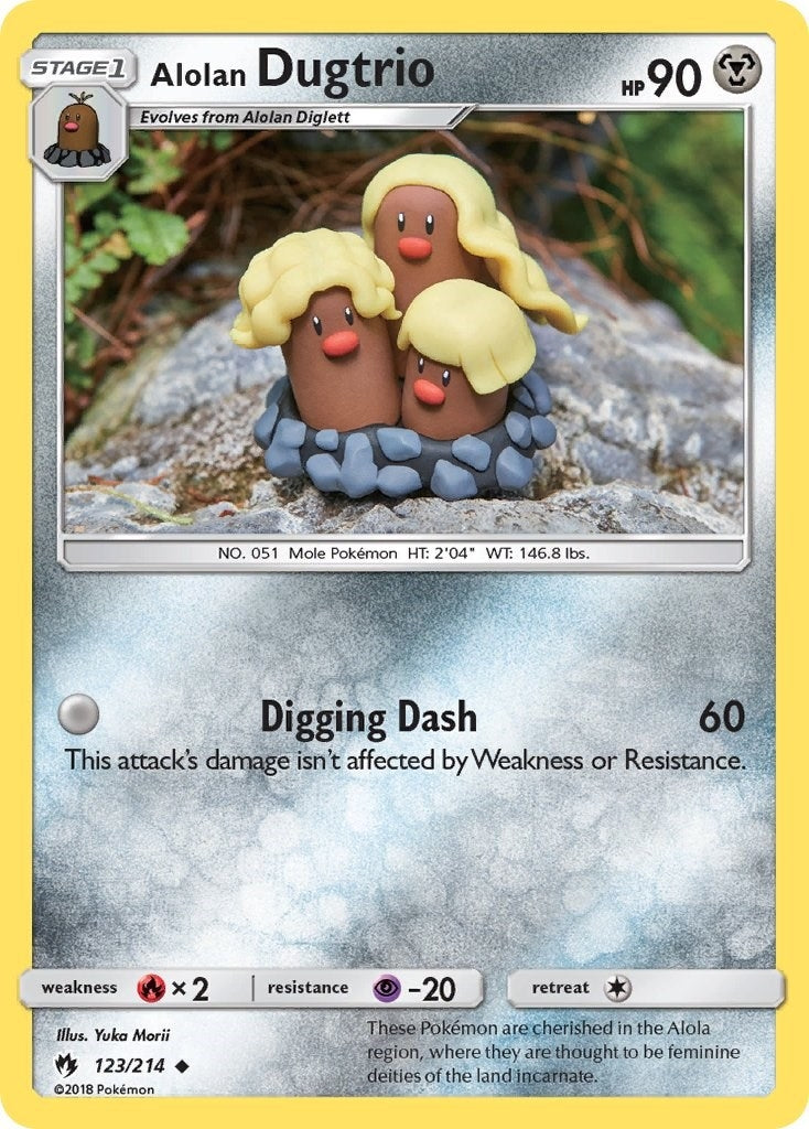 Image for Alolan Dugtrio (123/214) - Pokemon
