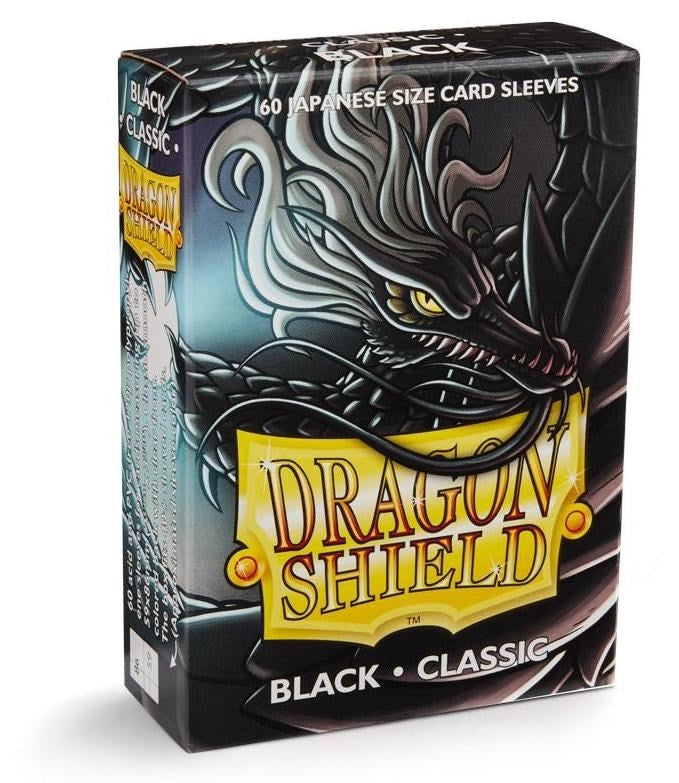 Image for Dragon Shield Classic Japanese Sleeves - Black (60-Pack) - Card Sleeves