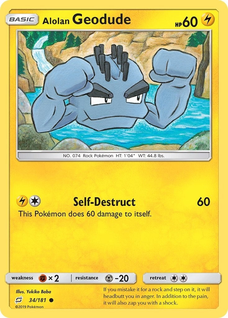 Image for Alolan Geodude (34) (34/181) - Pokemon