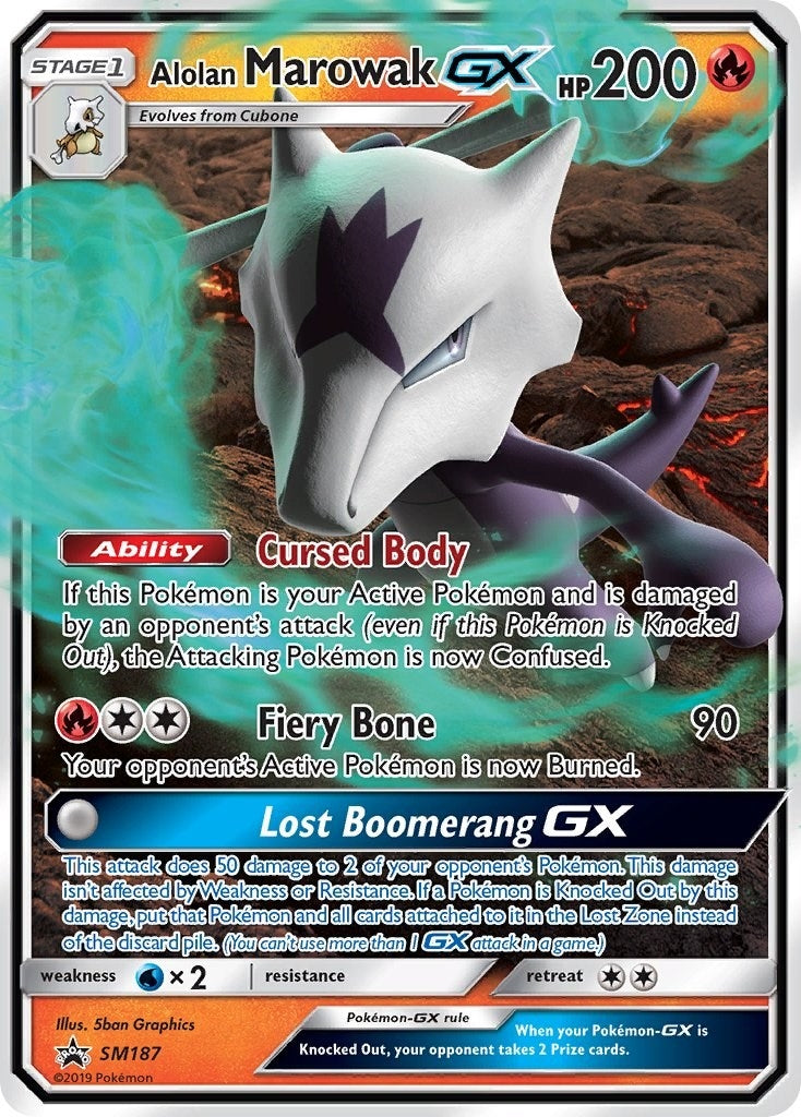 Image for Alolan Marowak GX - SM187 (SM187) - Pokemon