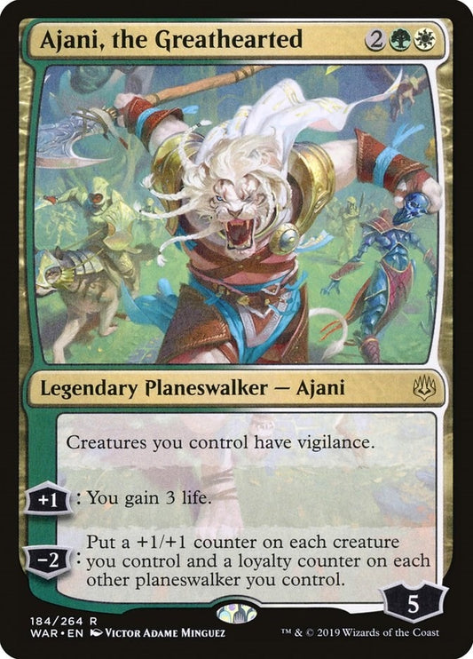 Image for Ajani, the Greathearted (184) - Magic: The Gathering