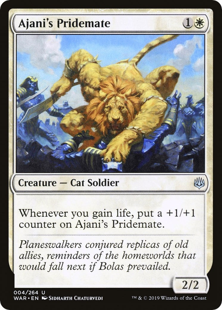 Image for Ajani's Pridemate (4) - Magic: The Gathering