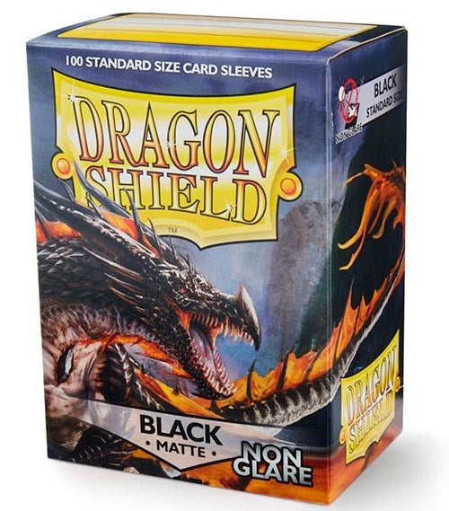 Image for Dragon Shield Non-Glare Matte Black Sleeves (100-Pack) - Card Sleeves