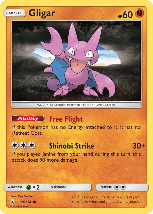 Image for Gligar (98/214) - Pokemon