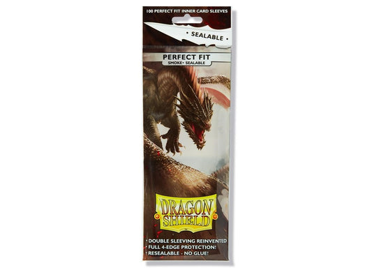 Image for Dragon Shield Perfect Fit Standard Sealable Sleeves - Smoke Yarost (100-Pack) - Card Sleeves