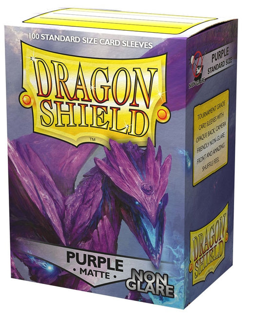 Image for Dragon Shield Non-Glare Matte Purple Sleeves (100-Pack) - Card Sleeves