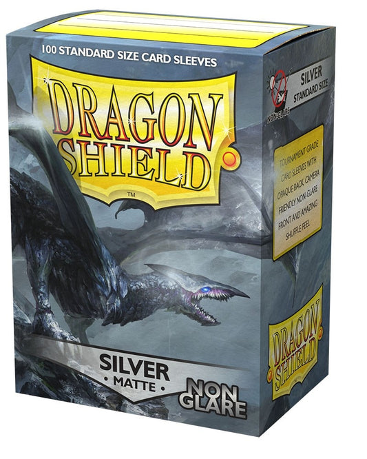 Image for Dragon Shield Non-Glare Matte Silver Sleeves (100-Pack) - Card Sleeves