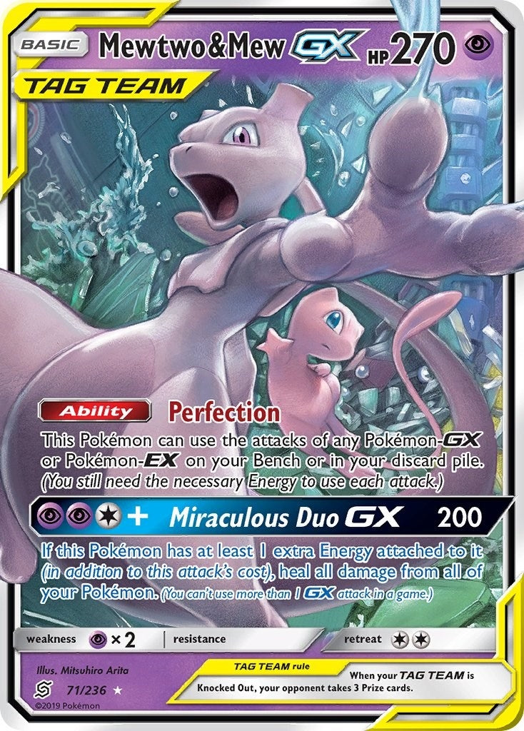 Image for Mewtwo & Mew GX (71/236) - Pokemon
