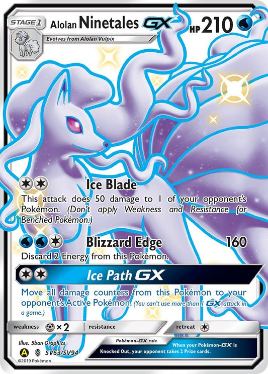 Image for Alolan Ninetales GX (SV53/SV94) - Pokemon