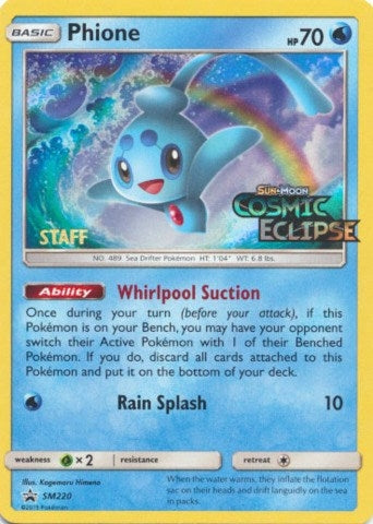 Image for Phione - SM220 (Prerelease) [Staff] (SM220) - Pokemon