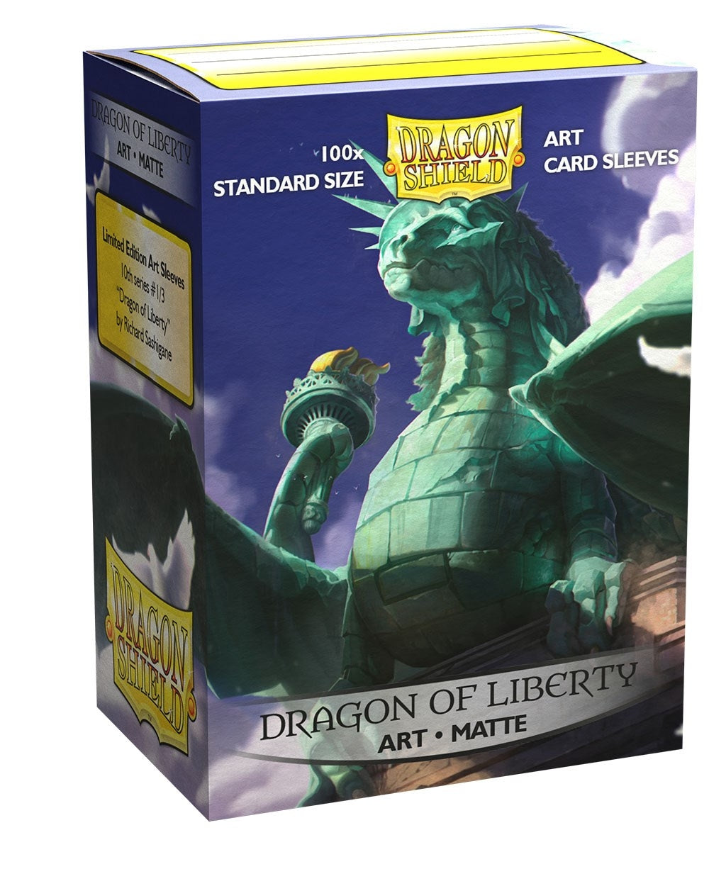 Image for Dragon Shield Limited Edition Matte Art Sleeves - Dragon of Liberty (100-Pack) - Card Sleeves
