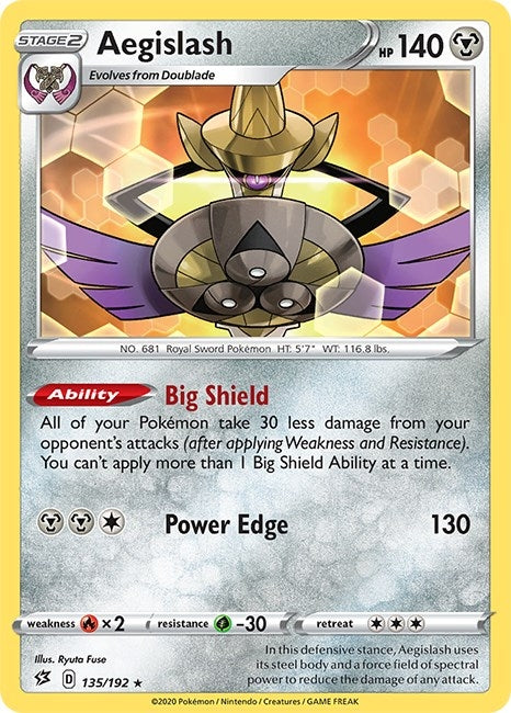 Image for Aegislash (135/192) - Pokemon