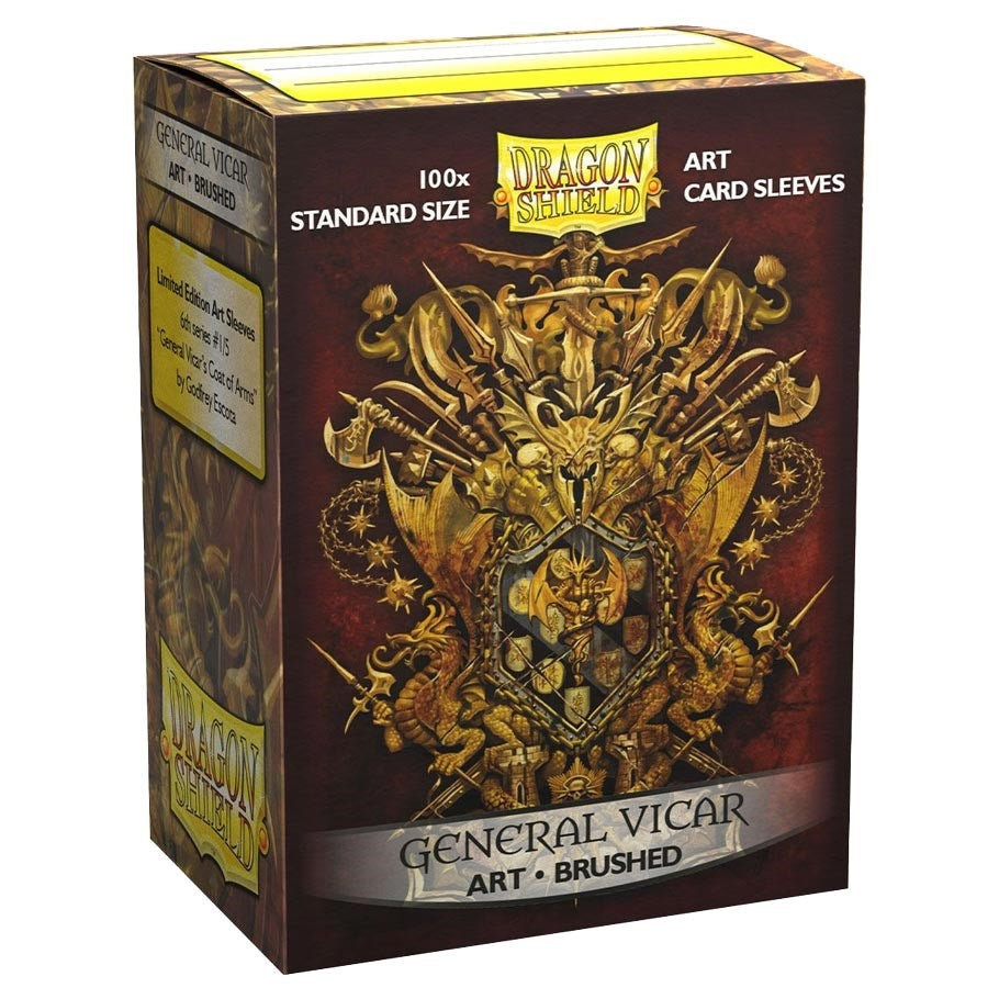 Image for Dragon Shield Limited Edition Brushed Art Sleeves - General Vicar: Coat-of-Arms (100-Pack) - Card Sleeves