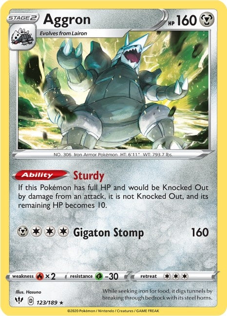 Image for Aggron (123/189) - Pokemon