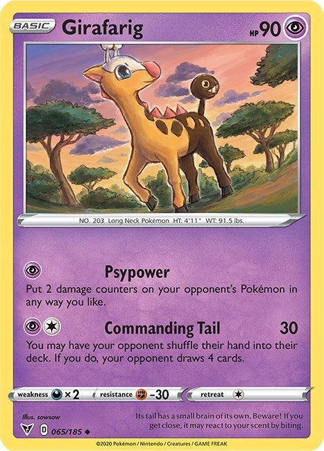 Image for Girafarig (065/185) - Pokemon