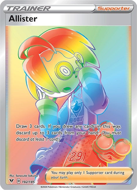 Image for Allister (Secret) (192/185) - Pokemon