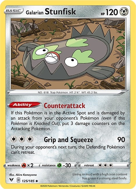 Image for Galarian Stunfisk (125/185) - Pokemon