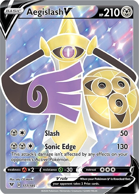 Image for Aegislash V (Full Art) (177/185) - Pokemon