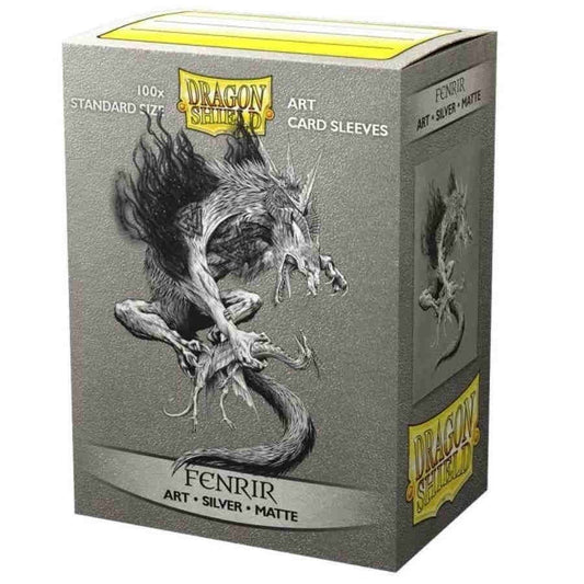 Image for Dragon Shield Limited Edition Viking Theme Silver Matte Art Sleeves - Fenrir (100-Pack) - Card Sleeves