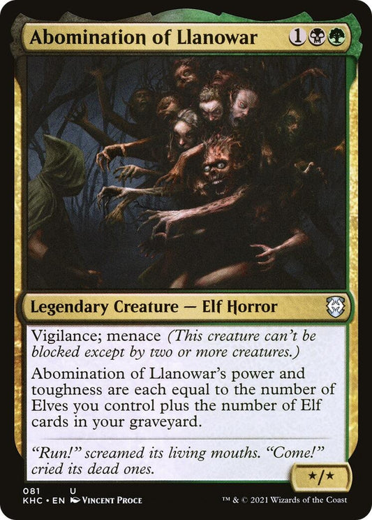 Image for Abomination of Llanowar (81) - Magic: The Gathering