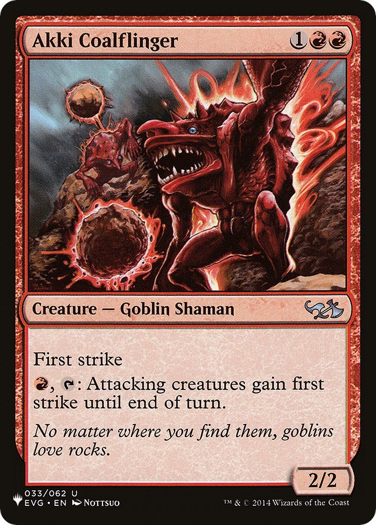 Image for Akki Coalflinger (033/062) - Magic: The Gathering