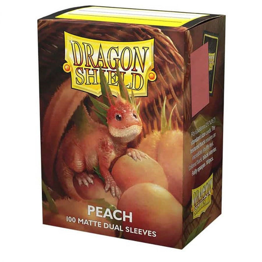 Image for Dragon Shield Dual Matte Standard Sleeves - Peach (100-Pack) - Card Sleeves