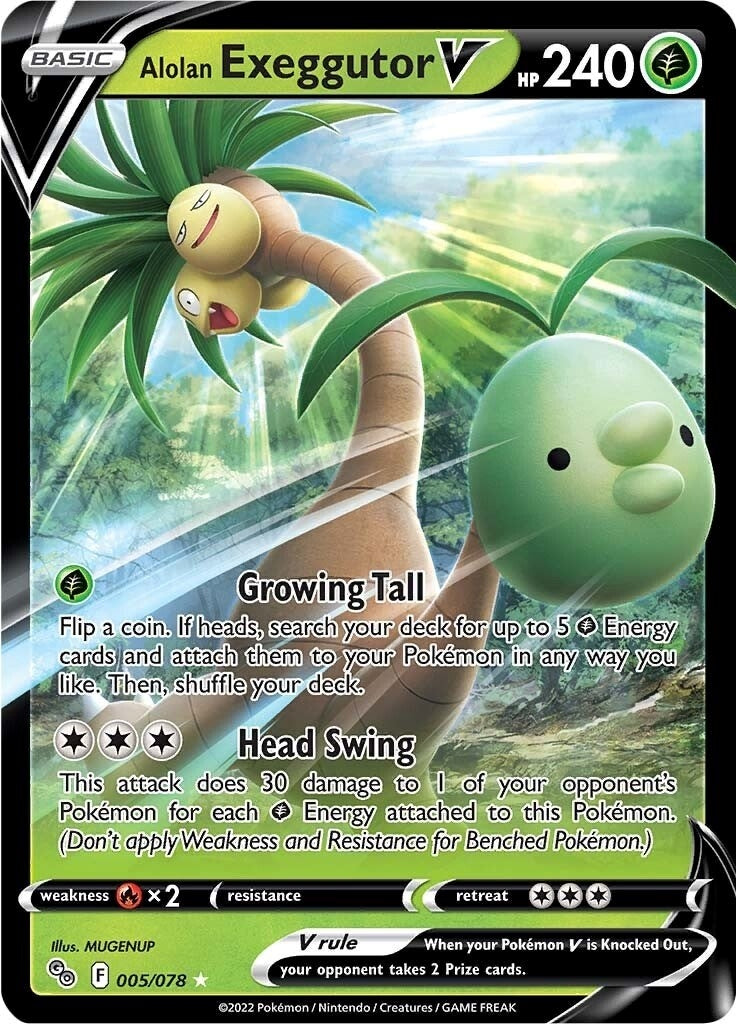 Image for Alolan Exeggutor V (005/078) - Pokemon
