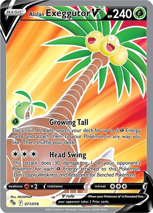 Image for Alolan Exeggutor V (Full Art) (071/078) - Pokemon