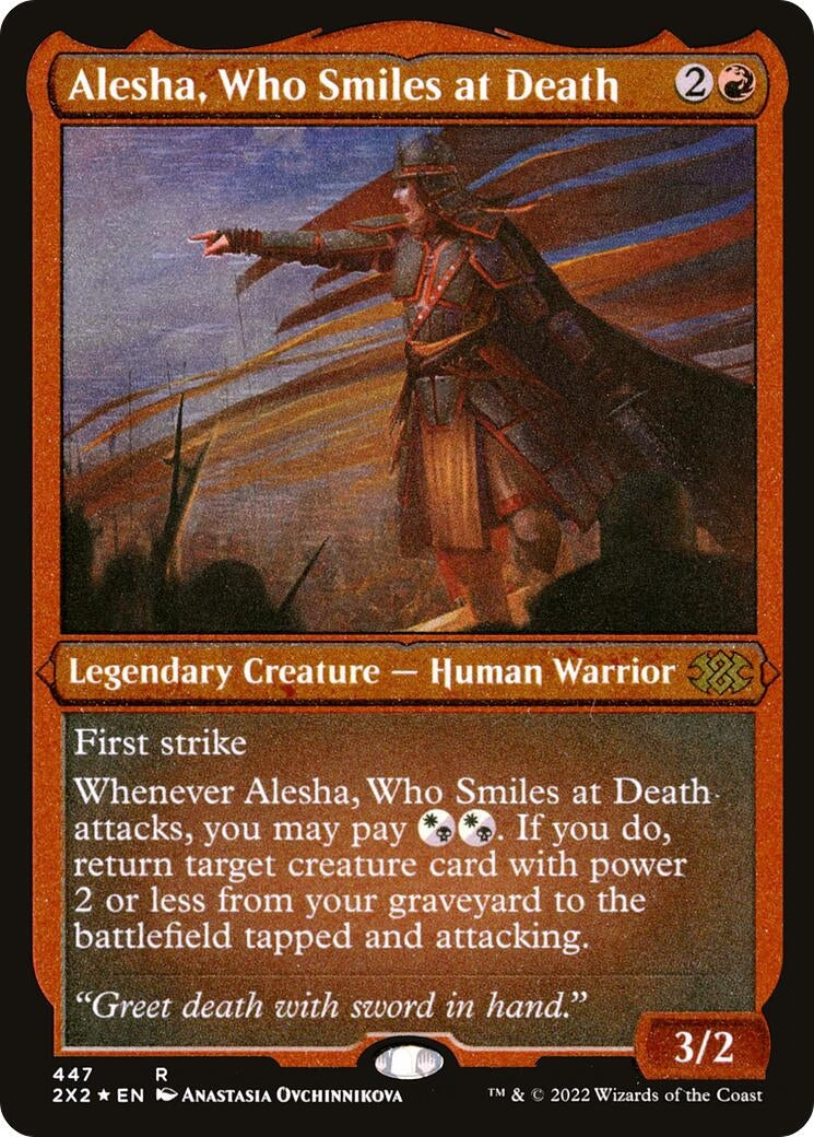 Image for Alesha, Who Smiles at Death (Foil Etched) (447) - Magic: The Gathering