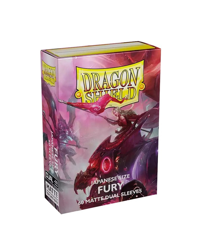 Image for Dragon Shield Dual Matte Japanese Sleeves - Fury (60-Pack) - Card Sleeves
