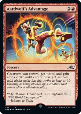 Image for Aardwolf's Advantage (Galaxy Foil) (383) - Magic: The Gathering