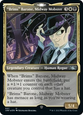 "Brims" Barone, Midway Mobster (Showcase) (Galaxy Foil) (507)