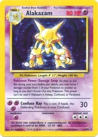 Image for Alakazam (001/102) - Pokemon