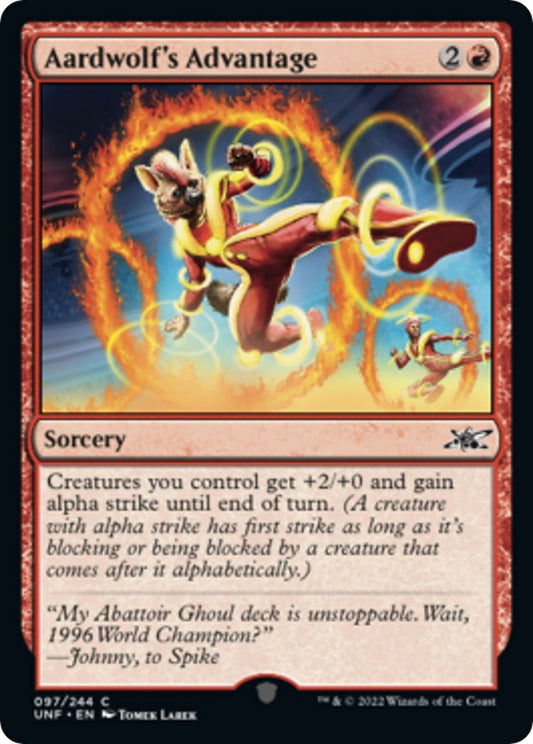 Image for Aardwolf's Advantage (97) - Magic: The Gathering