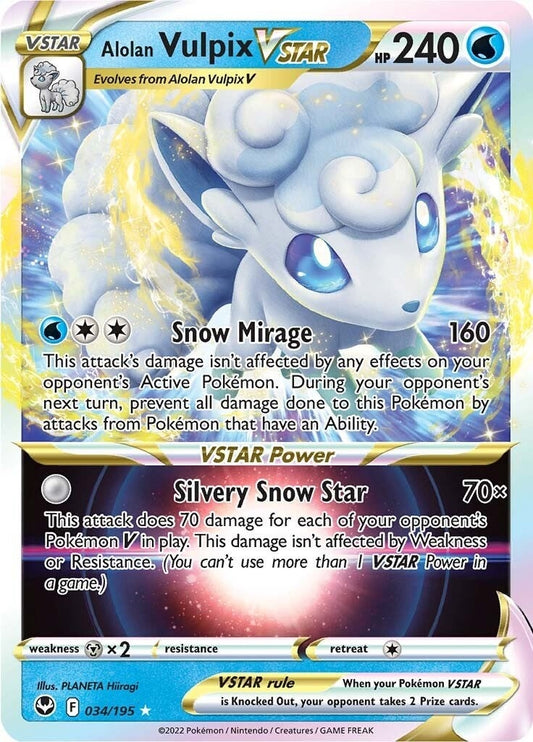 Image for Alolan Vulpix VSTAR (034/195) - Pokemon