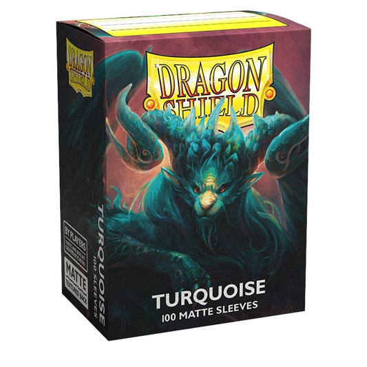 Image for Dragon Shield Player's Choice Matte Sleeves - Turquoise 'Atebeck' (100-Pack) - Card Sleeves