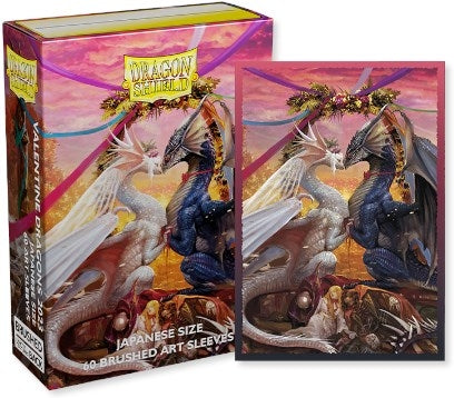 Dragon Shield 2023 Limited Edition Japanese Art Sleeves - Valentine Dragons (60-Pack)