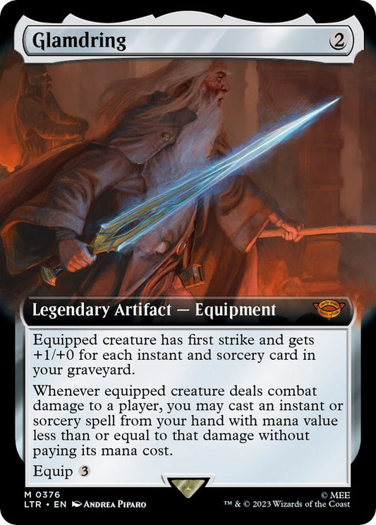 Image for Glamdring (Extended Art) (376) - Magic: The Gathering