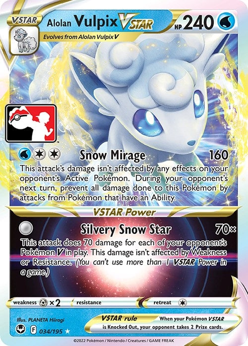 Image for Alolan Vulpix VSTAR (034/195) - Pokemon