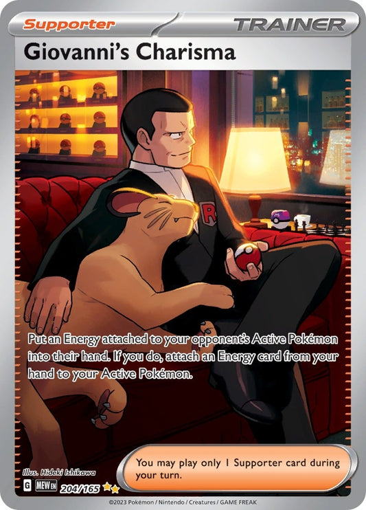 Image for Giovanni's Charisma (204/165) - Pokemon