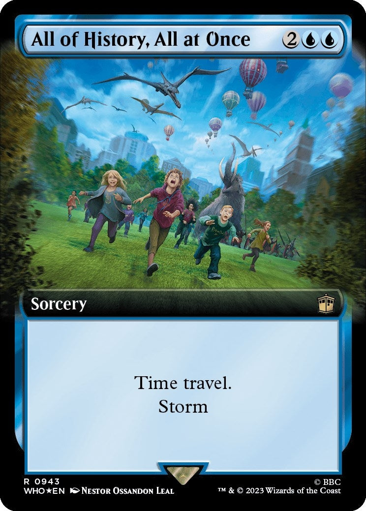 Image for All of History, All at Once (Extended Art) (Surge Foil) (943) - Magic: The Gathering