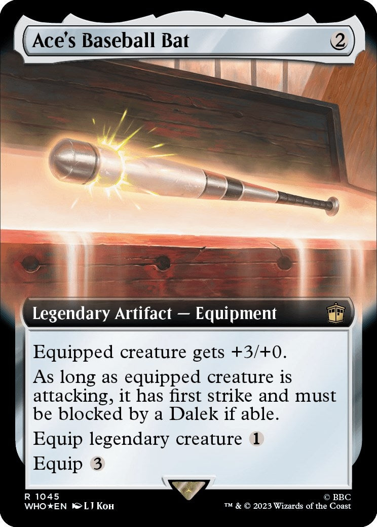 Image for Ace's Baseball Bat (Extended Art) (Surge Foil) (1045) - Magic: The Gathering