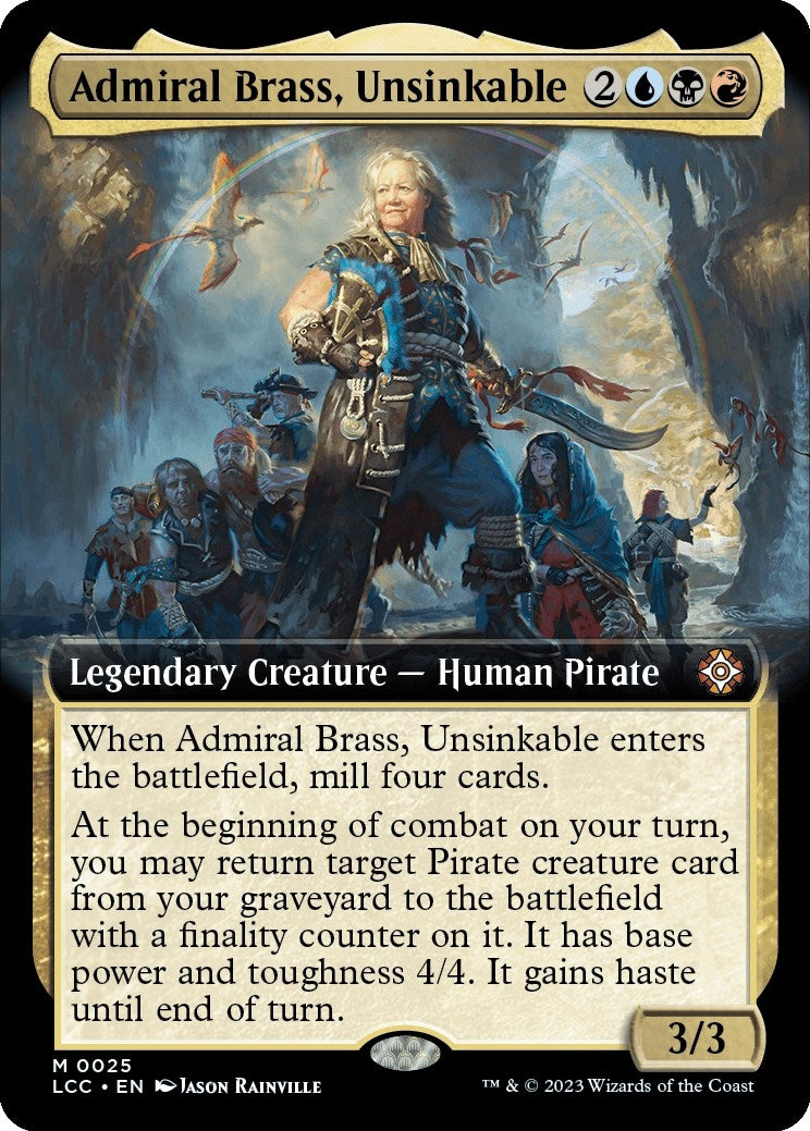 Image for Admiral Brass, Unsinkable (Extended Art) (25) - Magic: The Gathering